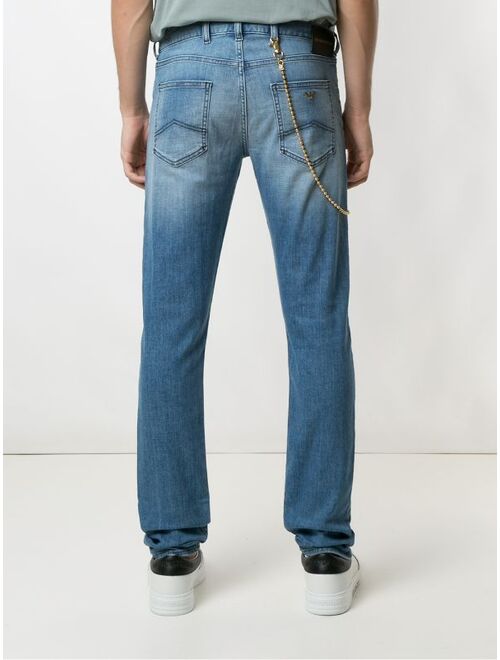 Emporio Armani slim faded jeans