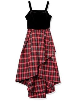 Girls' Sleeveless High Low Elegant Party Dress