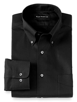 Paul Fredrick Men's Tailored Fit Cotton Non-Iron Pinpoint Cotton Dress Shirt