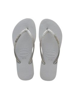 Women's Slim Glitter Flip Flop Sandals