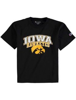 Youth Black Iowa Hawkeyes Jersey T-shirt