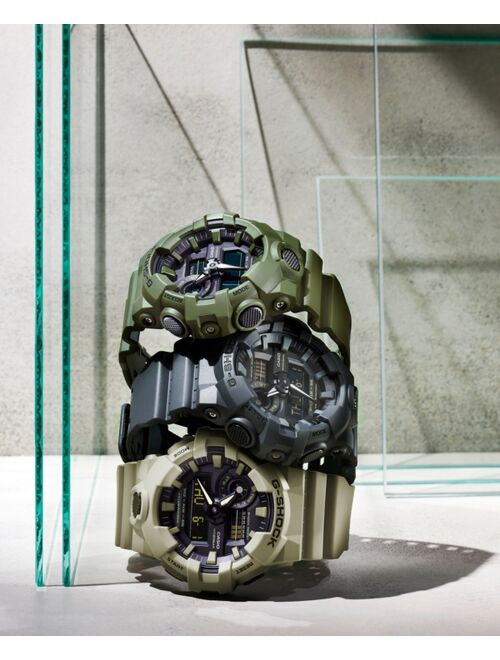 Casio G-Shock Men's Analog-Digital Green Resin Strap Watch 53mm