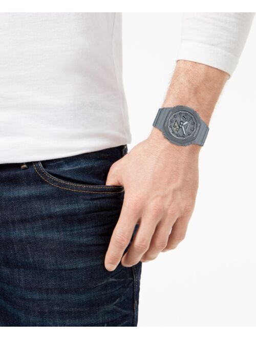 Casio G-Shock Men's Analog-Digital Gray Resin Strap Watch 45.4mm