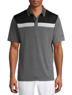 Men & Big Men's Performance Solid Short Sleeve Polo Shirt, up to 5XL