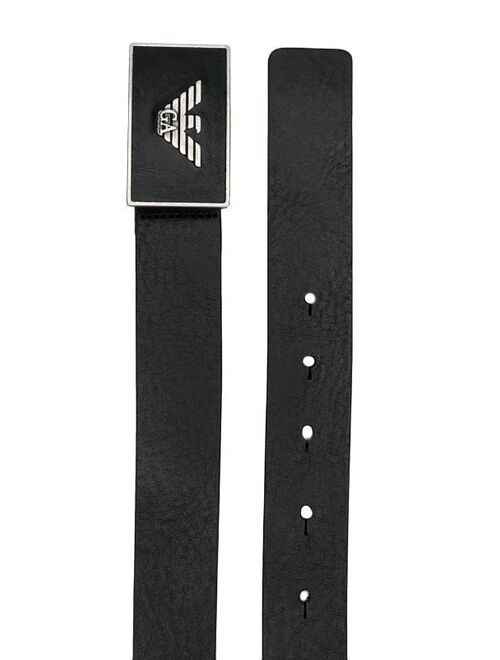 Emporio Armani metal logo belt