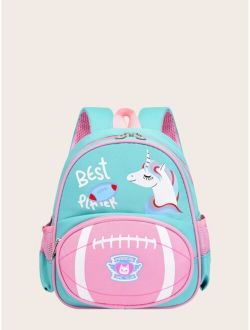 Girls Unicorn Graphic School Bag