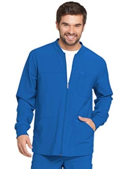 EDS Essentials Men Warm Up Scrubs Jacket Zip Front DK320