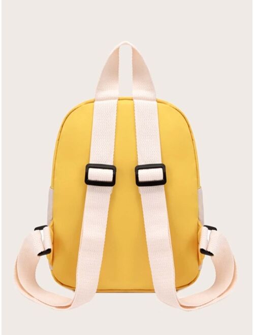 Shein Kids Letter Graphic Cartoon Decor Backpack