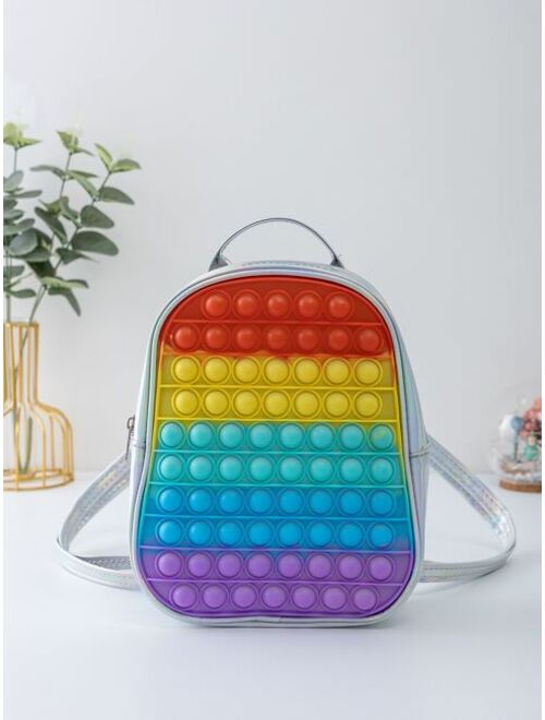 Shein Kids Colorblock Bubble Backpack
