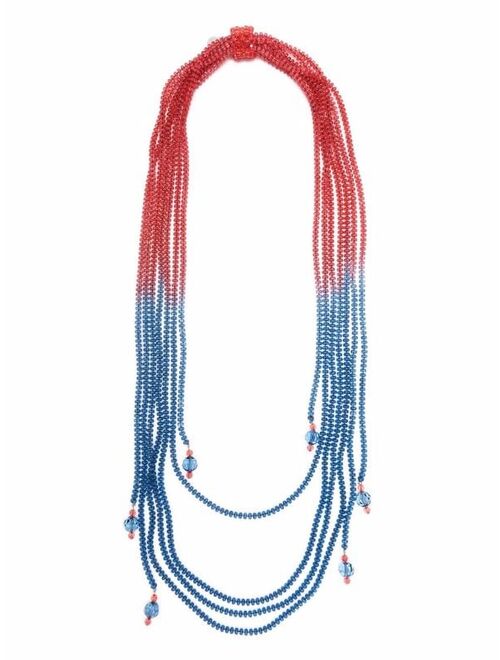 Emporio Armani colour-block beaded necklace