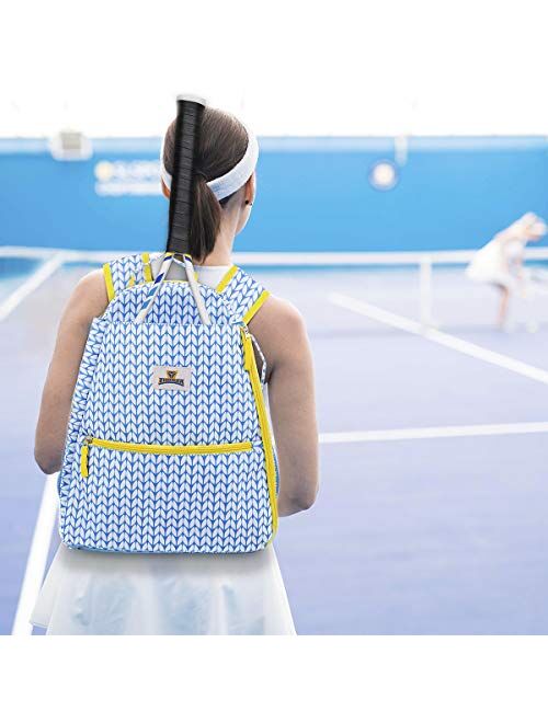 Thorza Tennis Backpack for Women – Lightweight Tennis Racket Bag Stores 2 Rackets, Balls, and Sports Gear – Backpack Only