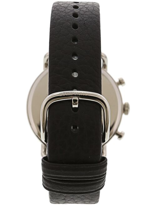 Emporio Armani Men's Stainless Steel and Leather Strap Dress Watch AR11105