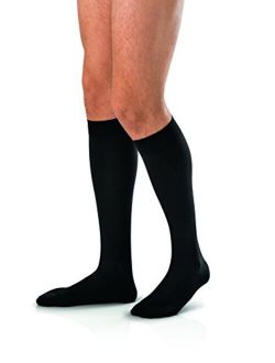 JOBST - 115111 forMen Knee High 30-40 mmHg Ribbed Dress Compression Socks, Closed Toe, X-Large, Black