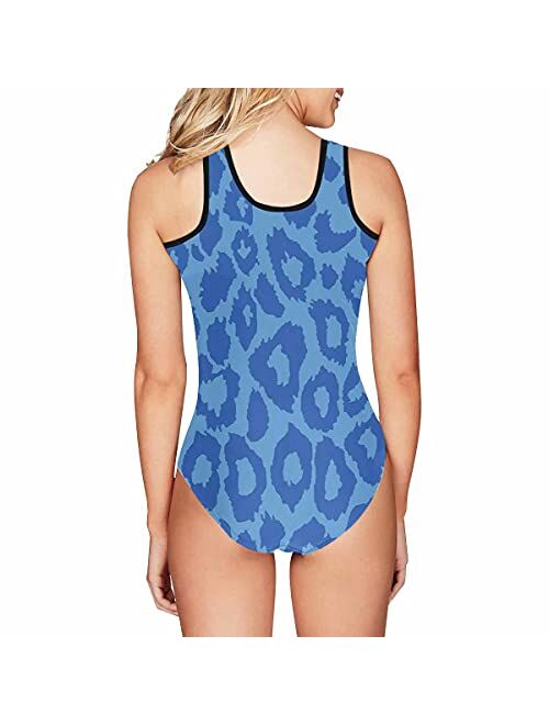 Mypupsocks Custom Face Swimwear Women Swimsuit Personalized Face Slip One Piece Bathing Suits