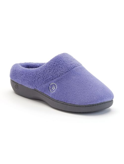 Women's isotoner Mixed Microterry Hoodback Slippers