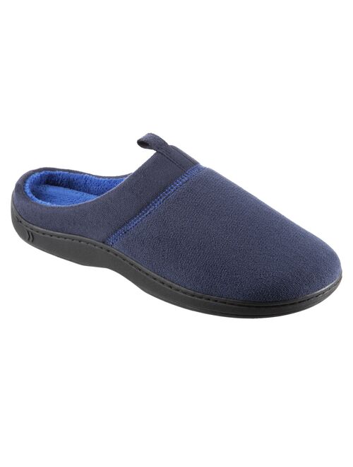 Men's isotoner Jared Microterry Hoodback Slippers