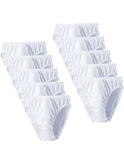 Women's 10 Pack Original Cotton Hi-Cut Panties