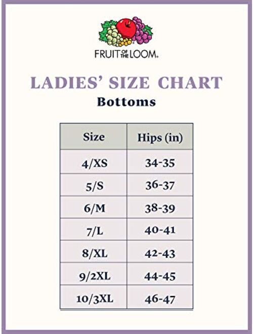 Fruit of the Loom Women's Eversoft Cotton Brief Underwear (Regular & Plus Size)