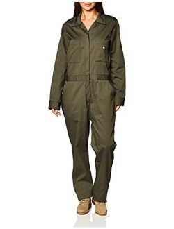 womens Long Sleeve Cotton Twill Coverall