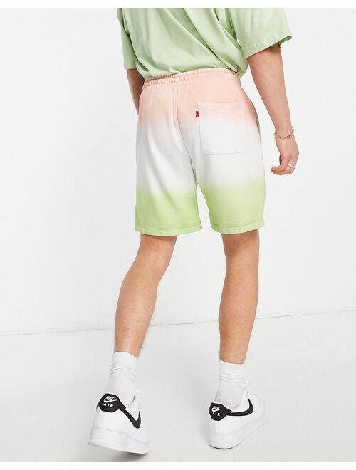 Levi's sweat shorts with small logo in tie dye