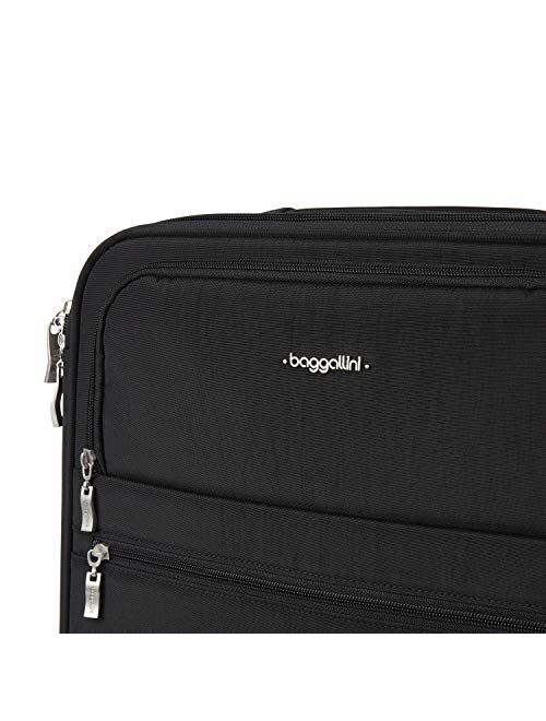 Baggallini unisex adult luggage only 22" Carry-on baggallini 4 wheel 22 carry on, Black, One Size US