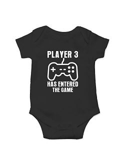 Crazy Bros Tee'S Crazy Bros Tees Player 3 Has Entered The Game - Gamer Baby Funny Cute Novelty Infant One-piece Baby Bodysuit