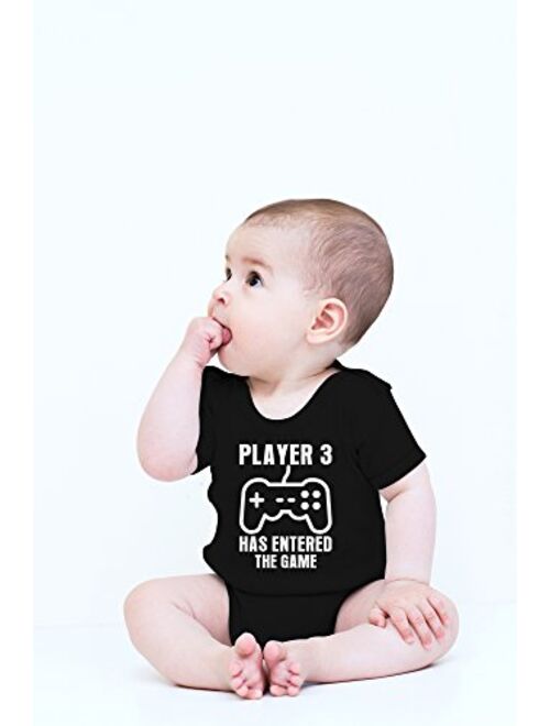 Crazy Bros Tee'S Crazy Bros Tees Player 3 Has Entered The Game - Gamer Baby Funny Cute Novelty Infant One-piece Baby Bodysuit