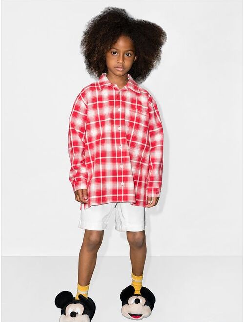 ERL KIDS check-pattern flannel shirt