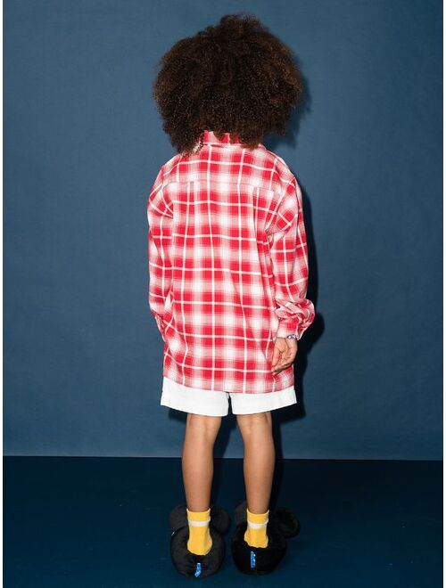 ERL KIDS check-pattern flannel shirt