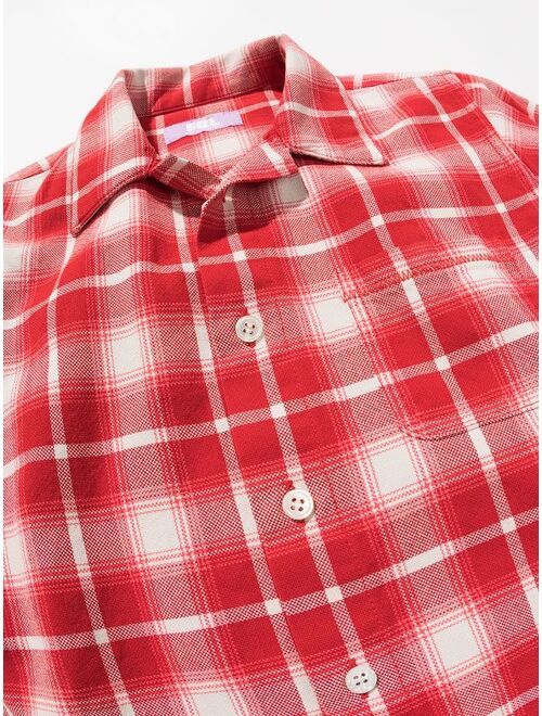 ERL KIDS check-pattern flannel shirt