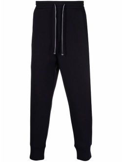 tapered-leg solid trackpants