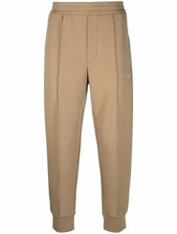 piped-trim elasticated track pants