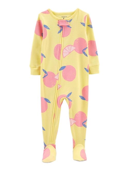 Carter's Baby Girls One-Piece Fruit Snug Fit Footie Pajama