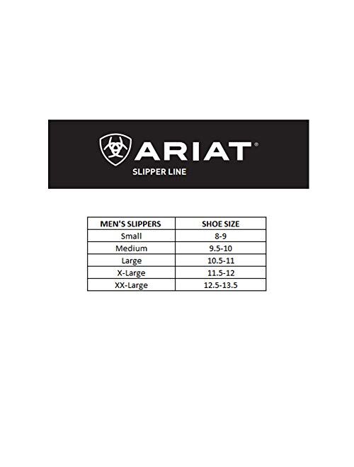 ARIAT Men's Genuine Suede Indoor & Outdoor Rubber Outsoles Cosy Scuff Slippers
