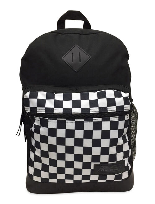 Genuine Dickies Unisex Varsity Backpack Black White Checker