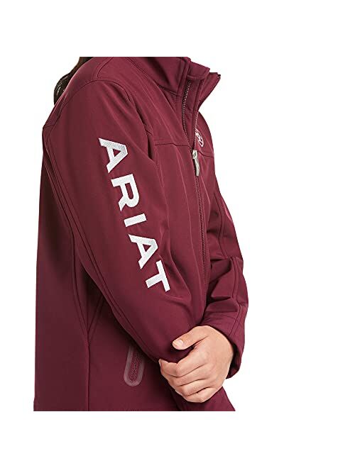 Ariat Kids' New Team Softshell Jacket, Windsor Wine