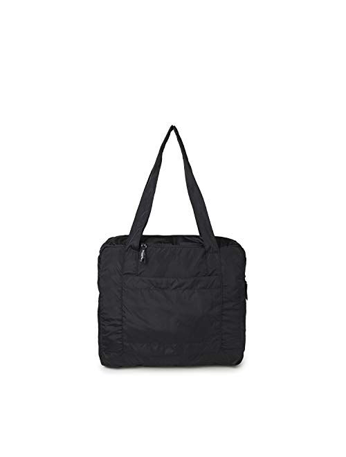 Baggallini unisex adult luggage only baggallini Packable tote bag, Black, One Size US