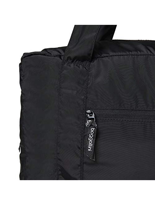 Baggallini unisex adult luggage only baggallini Packable tote bag, Black, One Size US