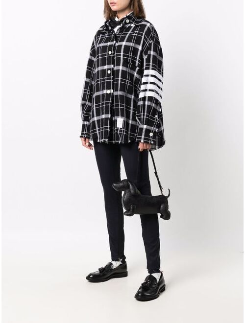 Thom Browne Black Mini Hector Baguette Shoulder Bag
