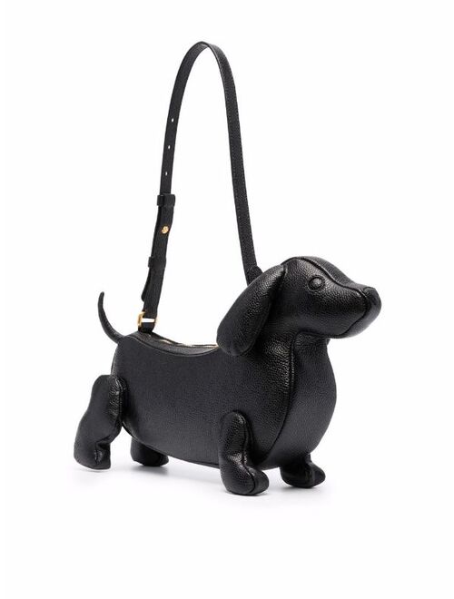Thom Browne Black Mini Hector Baguette Shoulder Bag