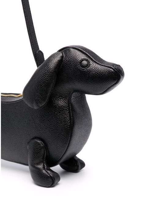 Thom Browne Black Mini Hector Baguette Shoulder Bag