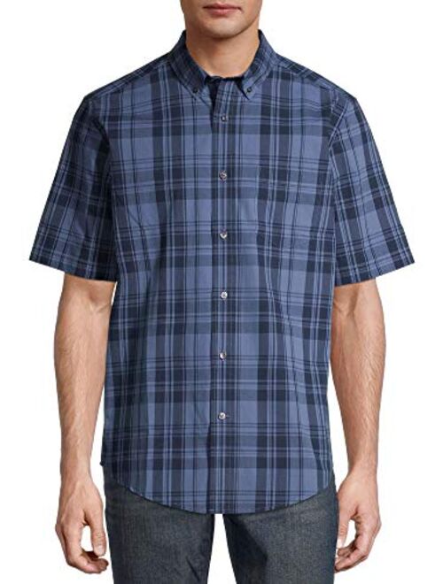 George Clothing Men's Short Sleeve Poplin Shirt