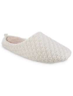 Signature Women's Chunky Knit Sutton Hoodback Slippers