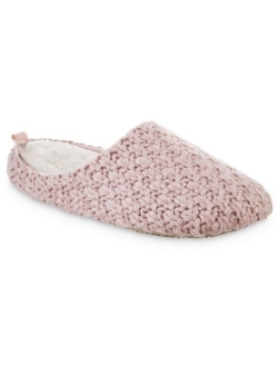 Signature Women's Chunky Knit Sutton Hoodback Slippers