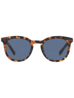 Eyewear tortoiseshell round sunglasses