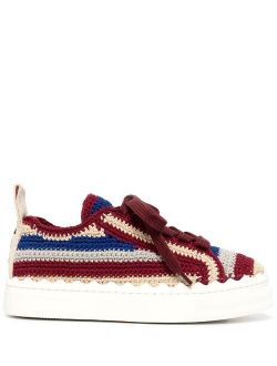 Chloé Lauren crochet low-top sneakers