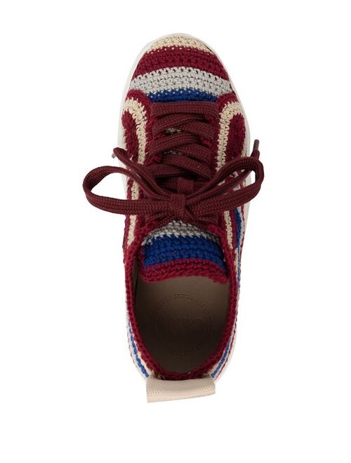 Chloé Lauren crochet low-top sneakers