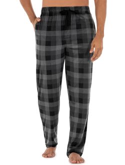 Sleep Pants Elastic Waistband Pockets Super Soft Plaid Pajamas (Men's) 1 Pack