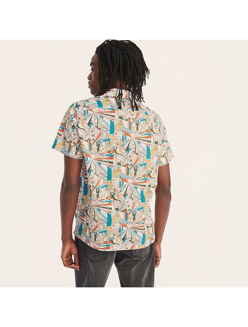 J.Crew Short-sleeve camp-collar shirt in Liberty® print
