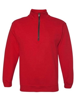 mens Fleece Quarter-zip Cadet Collar Sweatshirt, Style G18800